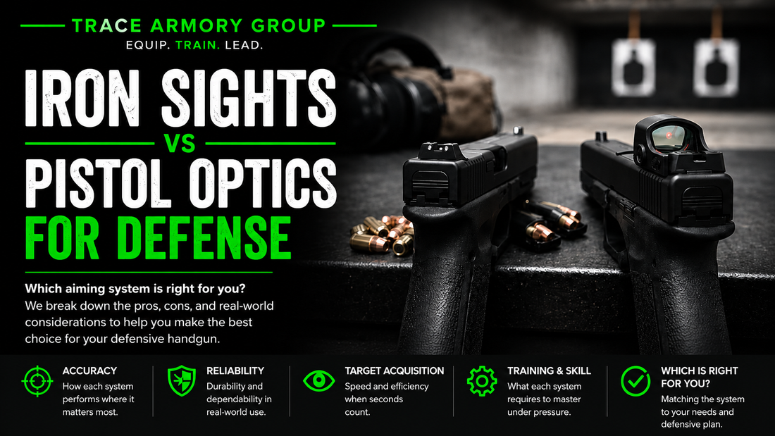 Iron Sights vs Pistol Optics for Defense