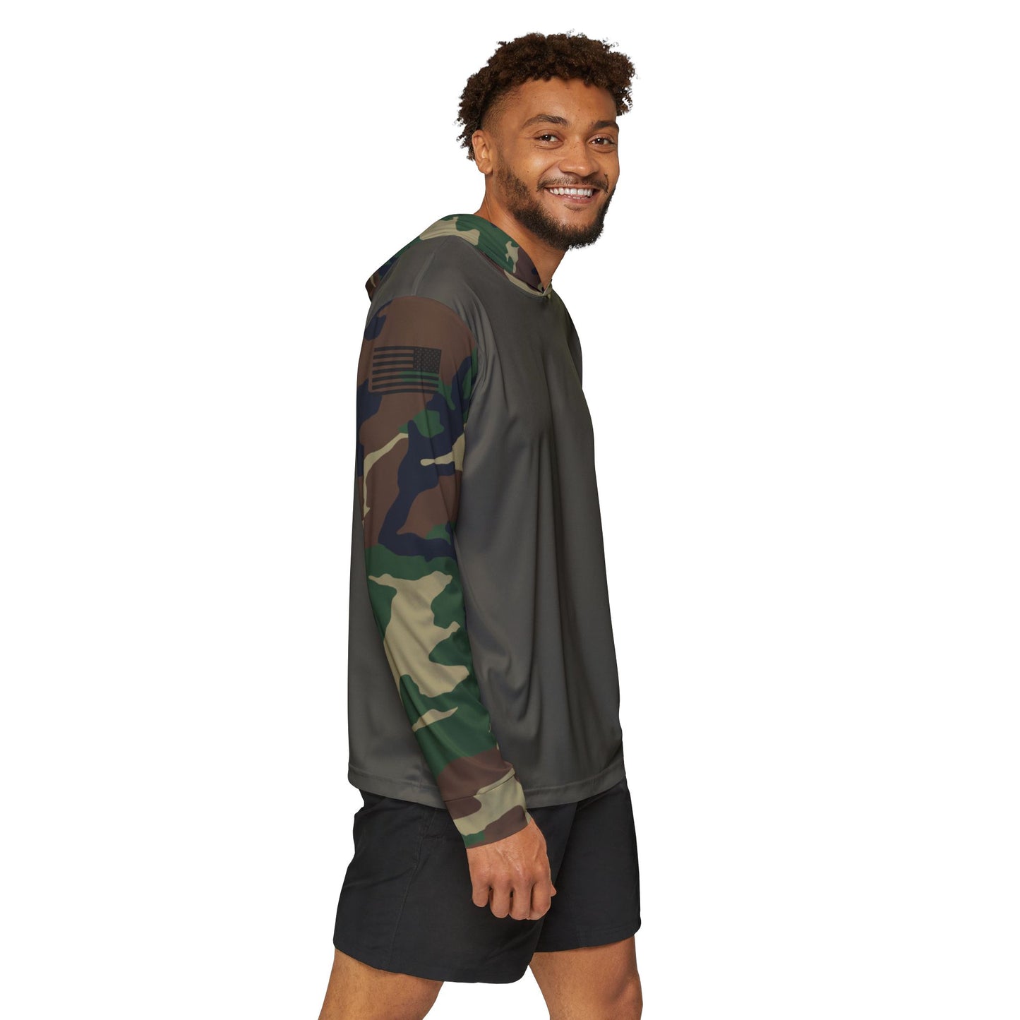 Camo Performance Warmup Hoodie — Men's Lightweight Athletic Pullover
