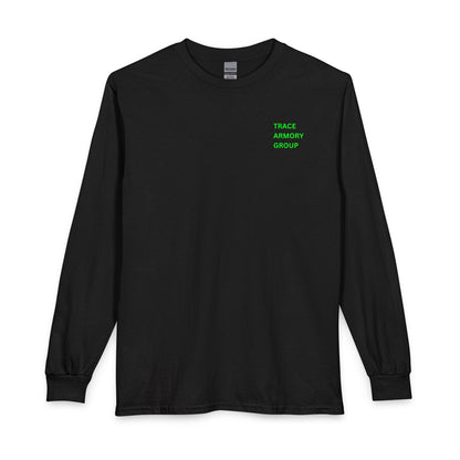 Trace Armory Group Long Sleeve Tee — 'Replacing Luck' Logo Shirt