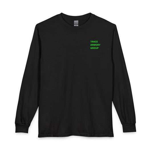 Trace Armory Group Long Sleeve Tee — 'Replacing Luck' Logo Shirt