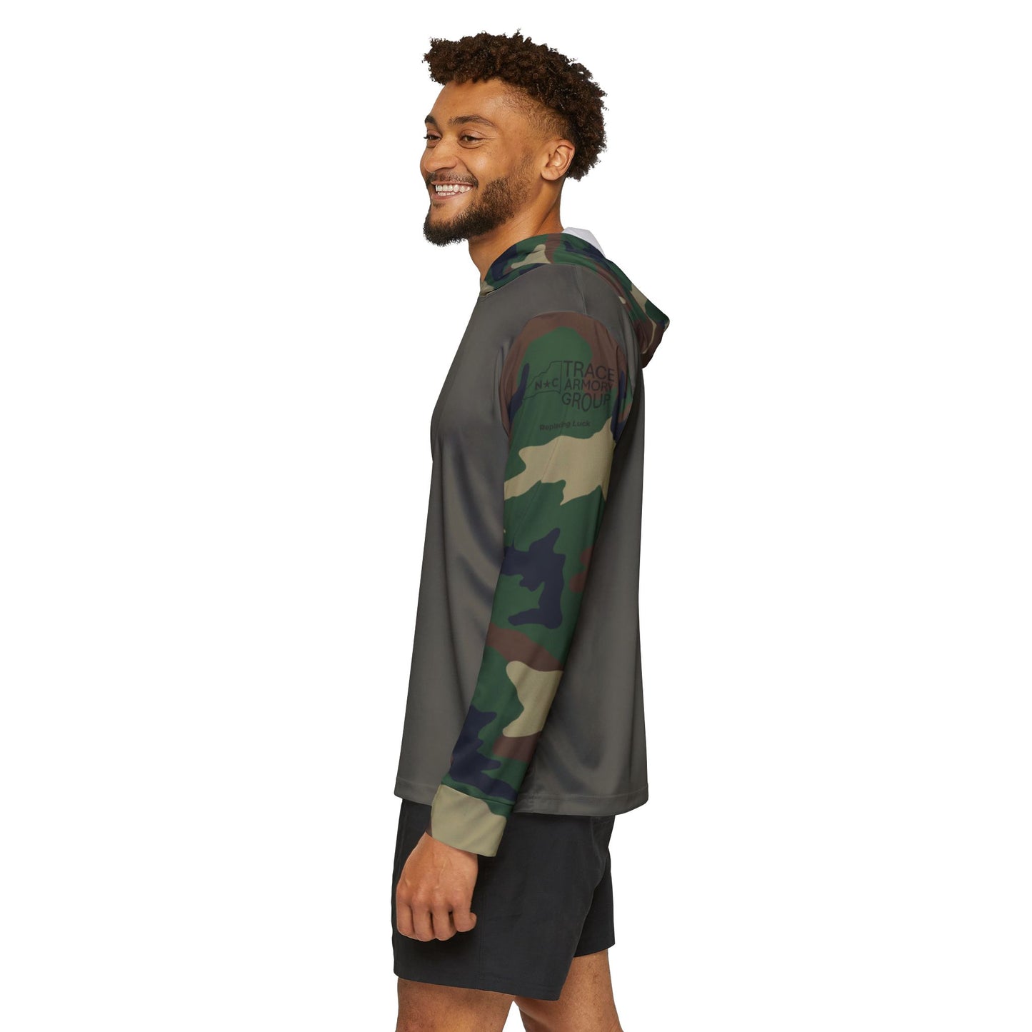Camo Performance Warmup Hoodie — Men's Lightweight Athletic Pullover