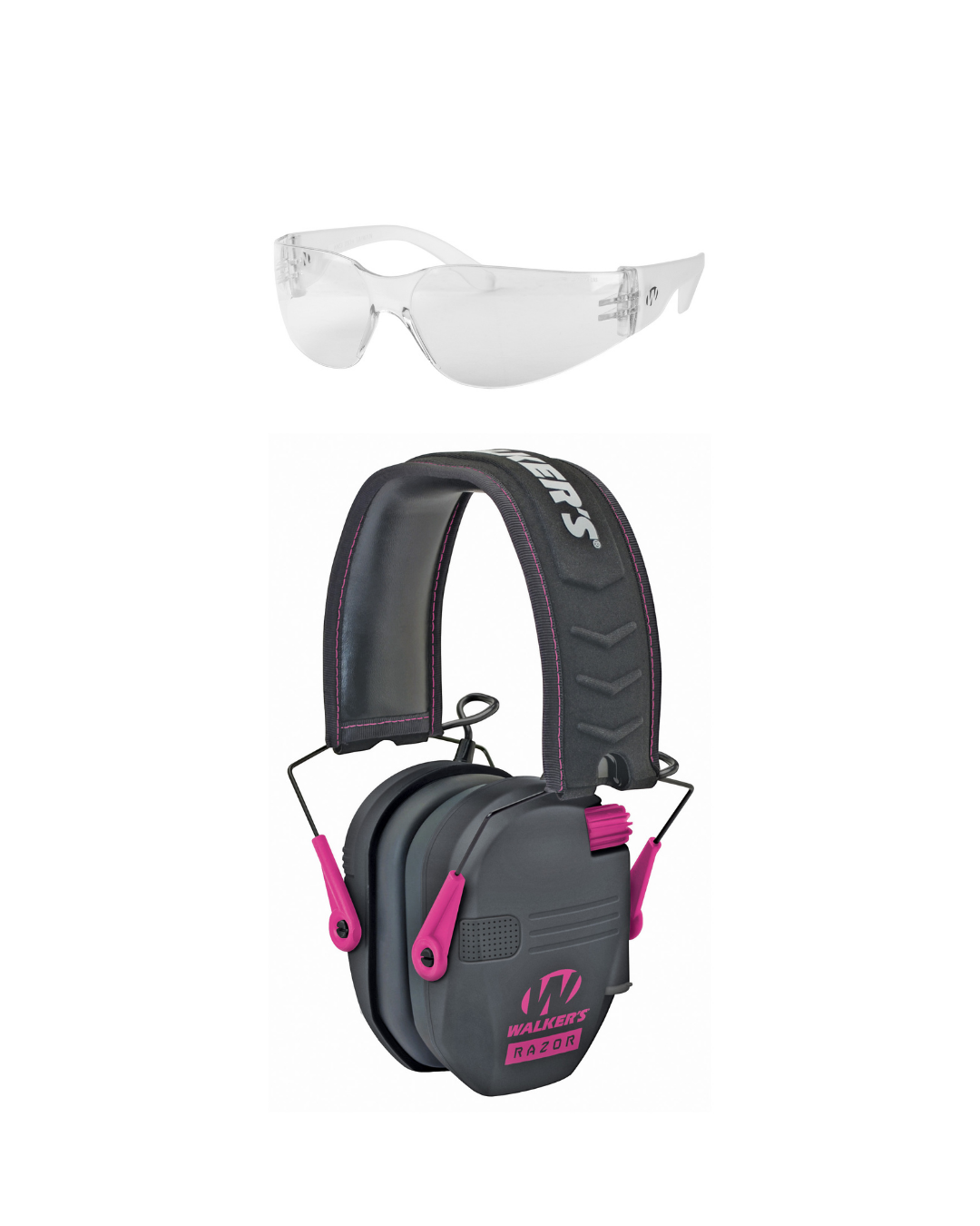 Electronic Hearing Protection with ANSI Z87.1-rated Shooting Glasses