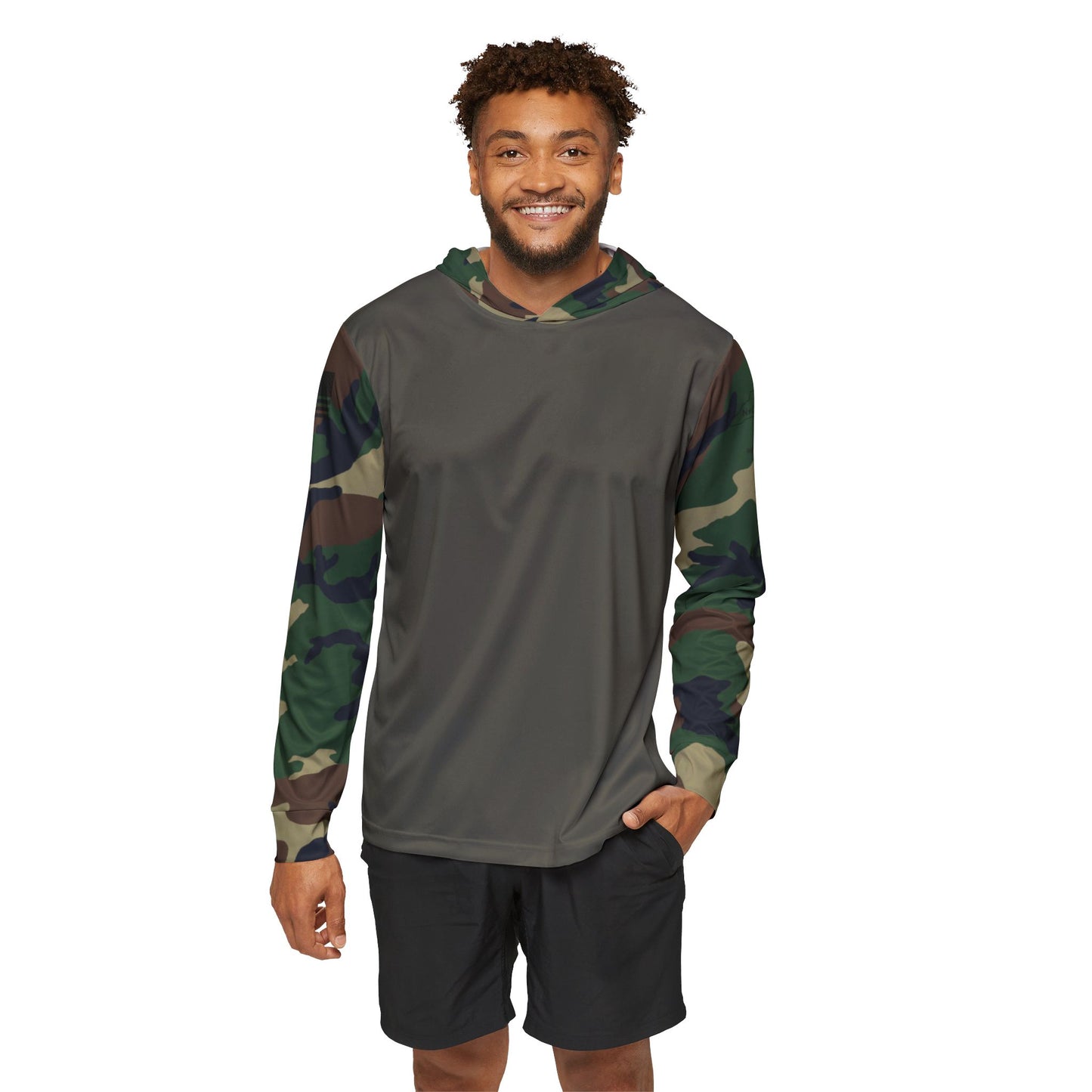 Camo Performance Warmup Hoodie — Men's Lightweight Athletic Pullover