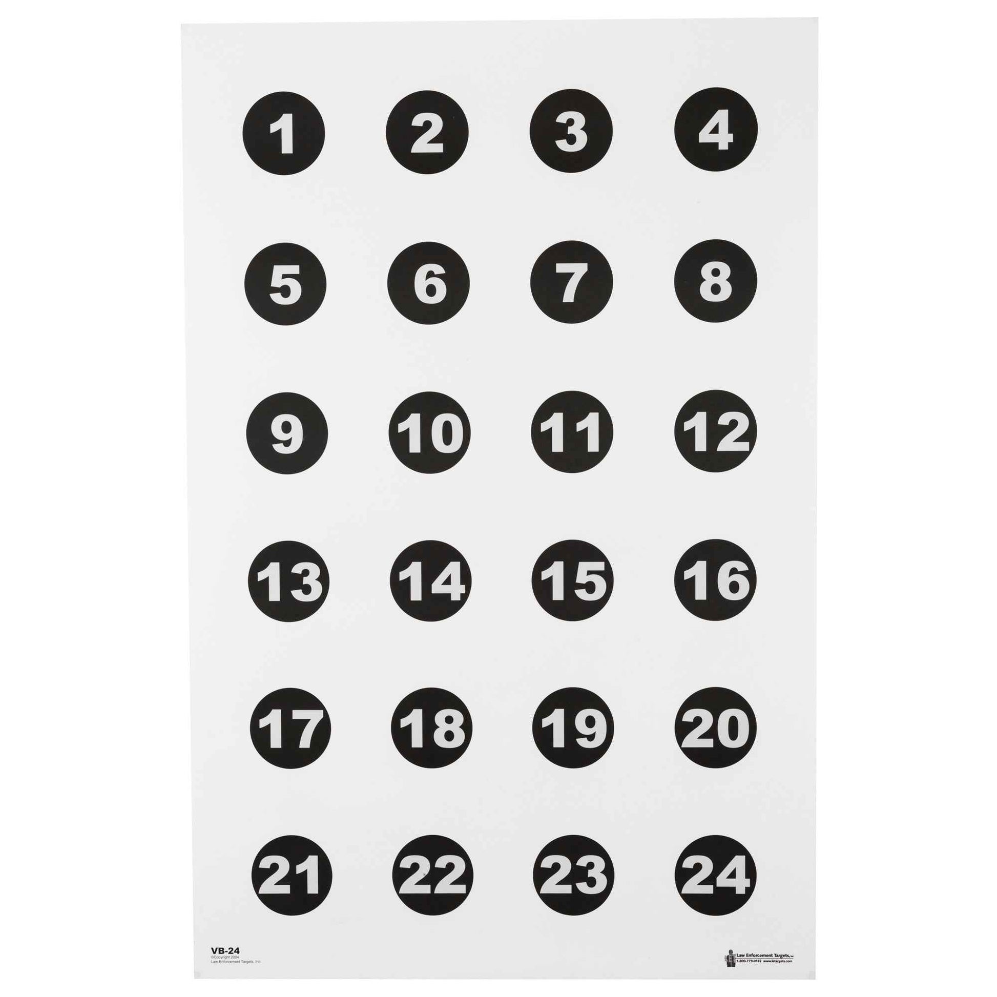 Training Paper Targets — The Same Targets We Use on the Line